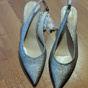 Zara rose gold/gold  heels new!